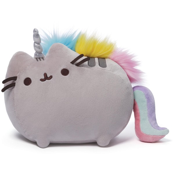 GUND Pusheen Pusheenicorn, Premium Plush Unicorn Cat Stuffed Animal, Rainbow, 13"