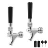 2Pcs Draft Keg Tap Beer Faucet, Stainless Steel Core Polished