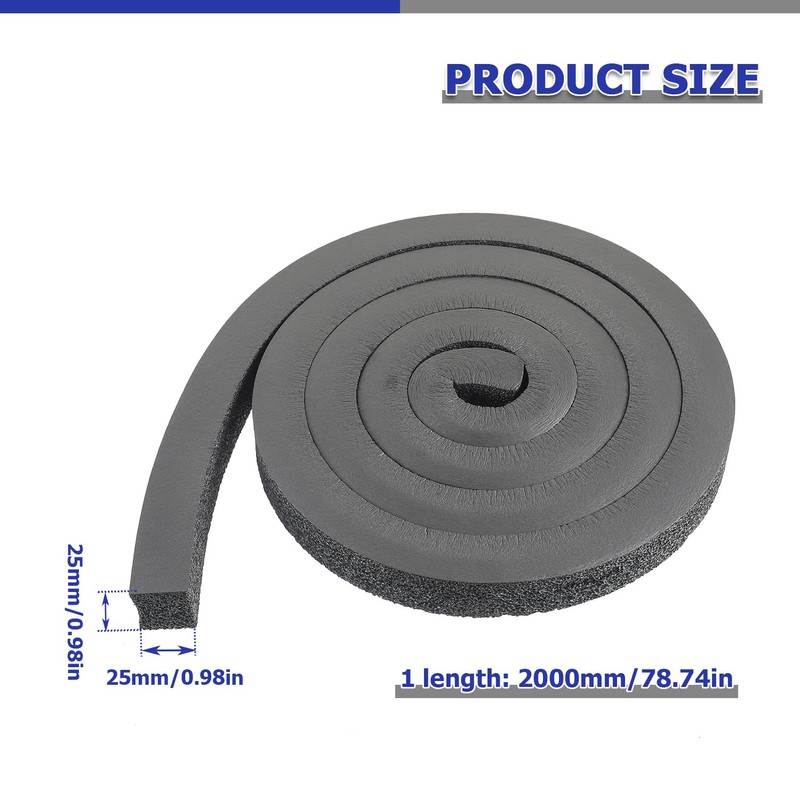 BOJACK Window Air Conditioner Foam Insulation Strip 1 X 1
