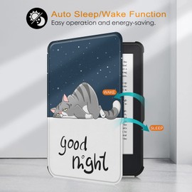 Fmway Case for Kobo Clara Colour/for Kobo Clara BW 6 Inch 2024 eReader Sleep Protective Case