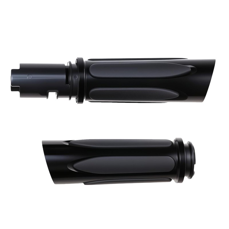 All Black Hand Grips Compatible for Harley Touring Street Road