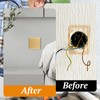 KIPTVO 2PCS Single Blanking Socket Plate, for Electrical Sockets Hidden