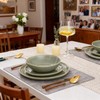 AmorArc Ceramic Dinnerware Sets,Handmade Reactive Glaze Stoneware Plates and Bowls