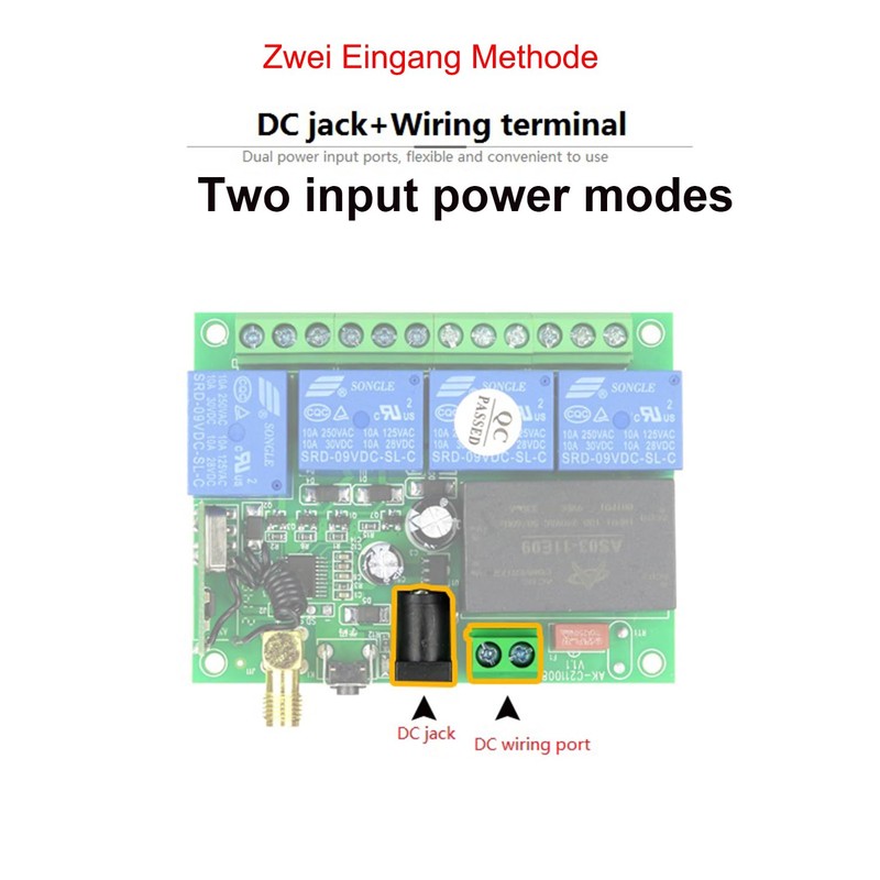 Wireless Remote Control Switch DC 12 V 24 V 36