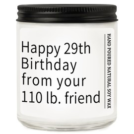 RIZOOCE Best Friend Birthday Gifts for Women, Funny 30th, 40th, 50th, 60th Year Old Gift for Her Bestie Sister, Happy 29th Birthday from Your 110 lb Friend Candles