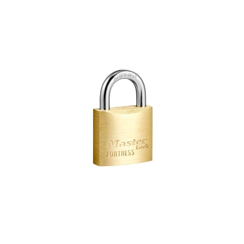 Master Lock Solid Brass Body 30mm Wide Economy Padlock with