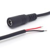 ELNONE 2PCS DC Power Female Pigtail Cable,22AWG 0.3M/1FT 5.5mm x