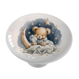 Gotham Decor Classic Teddy Bear E Cabinet Knob/Round Knob/Drawer Pulls for Nursery Room/Teddy Bear Drawer Knob