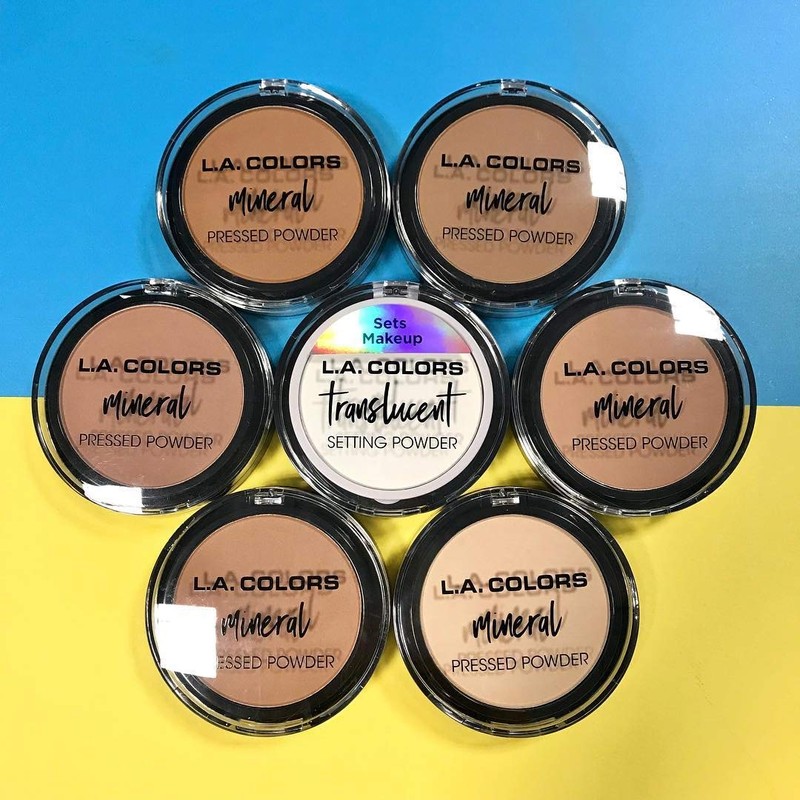 L.A. COLORS Mineral Pressed Powder, Fair, 0.26 Ounce (0081555793722)