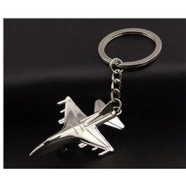 Aircraft Keychain Party Favors Fighter Plane Keyring Battleplane Key Holder Airplane Raptor F16 Falcon Aviation
