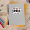 (3PCS) Football Mom Sticker - Waterproof Vinyl Decal for Laptops,
