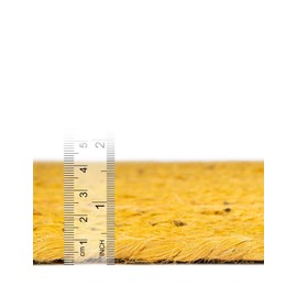 Unique Loom Braided Jute Collection Area Rug - Dhaka (2' 2" x 3' 7" Hearth Yellow)