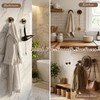 Suction Cup Hooks for Shower, No Drill Adhesive Rustic Bathroom