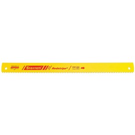 Starrett Redstripe Solid High Speed Steel Power Hacksaw Blade - Ideal for Contractors and Tradesmen - .075" Thickness, 4 TPI, 18" Length, 1-1/2" Width - RS450-4