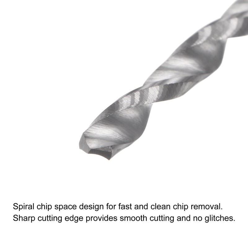 sourcing map Solid Carbide Drill Bits, 2mm C2/K20 Tungsten Carbide