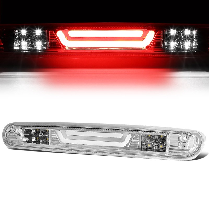 DNA Motoring 3BL-GMC07-3D-LED-CH 3D LED Bar Chrome Clear Third Brake
