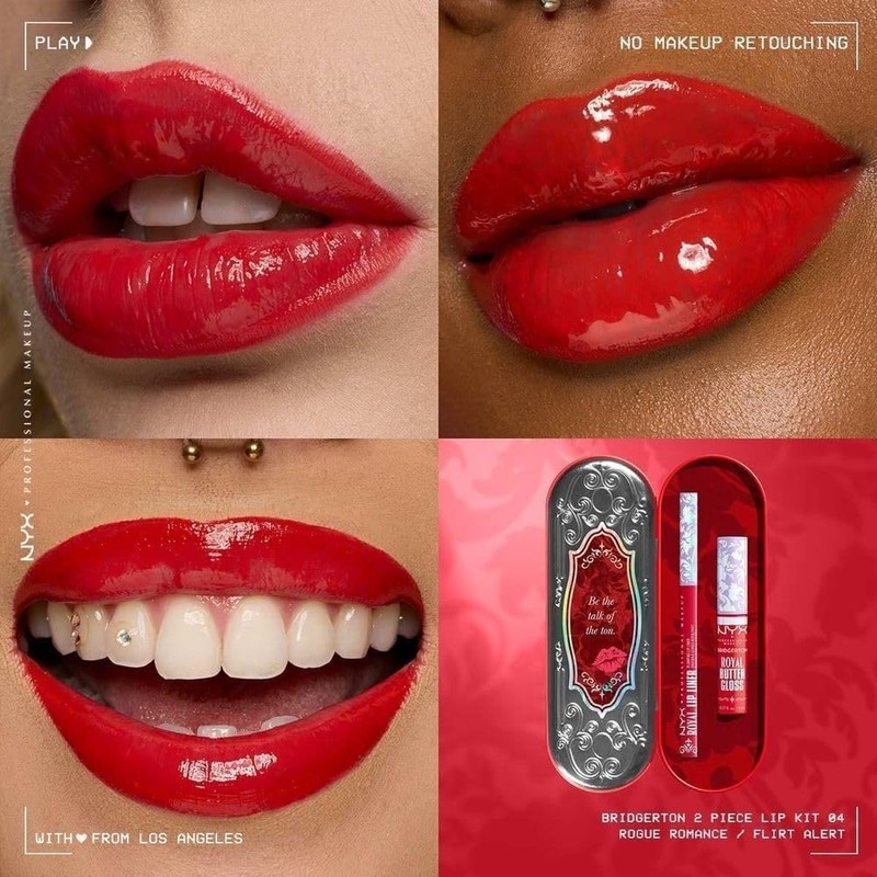 Nyx Professional Makeup, Bridgerton Kit de Labios Tonos: Rogue Romance