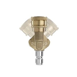 Thunder Hardware Quick Connecting pivoting Coupler for Pressure washers nozzles Cleaning high-Pressure to get Hard to Reach Areas 4000PSI 1/4" Plug