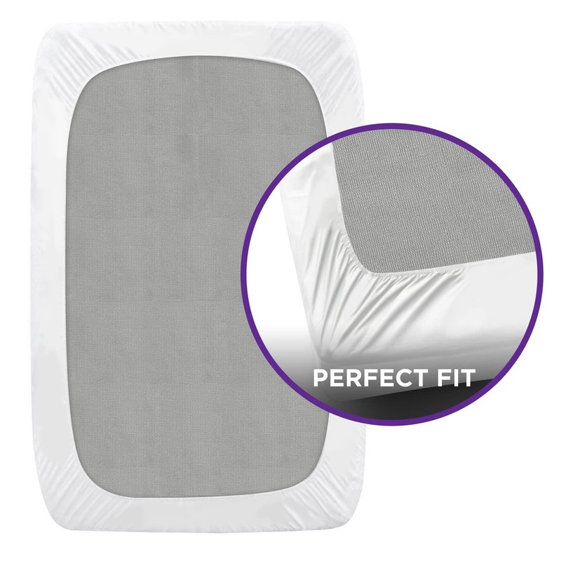 BLISSFORD Plastic Mattress Protector - Heavy Duty, Fitted Vinyl -