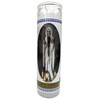 Generic Santa Muerte (Holy Death) 8"" Tall Glass Pillar, White,