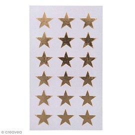 Rico Design Paper Poetry Sticker 18mm Gold