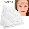 100pcs / set desechable regla de ceja maquillaje Microblading ceja