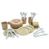 Dantoy Bio-Toy Pretend Play Dinner Set 22 Pieces, Eco-conscious Toys