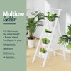 WOA WOA 4 Step Ladder, Ladders for Home, Anti-Slip Pedals,