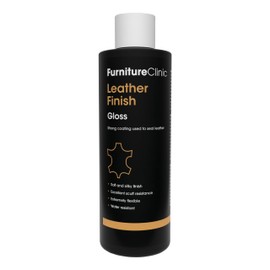Furniture Clinic Leather Finisher Gloss | Seal & Protect | Suitable for Leather Sofas, Car Interiors, Handbags, and More | Flexible | Prevents Scratches and Scuffs | Gloss Finish (250 ml / 8.5 oz)