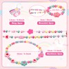 Naler 6 Kit Pulseras Collares y Anillos Conjunto de Cuentas