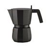 Alessi Moka Espresso Maker 6 Cups Black