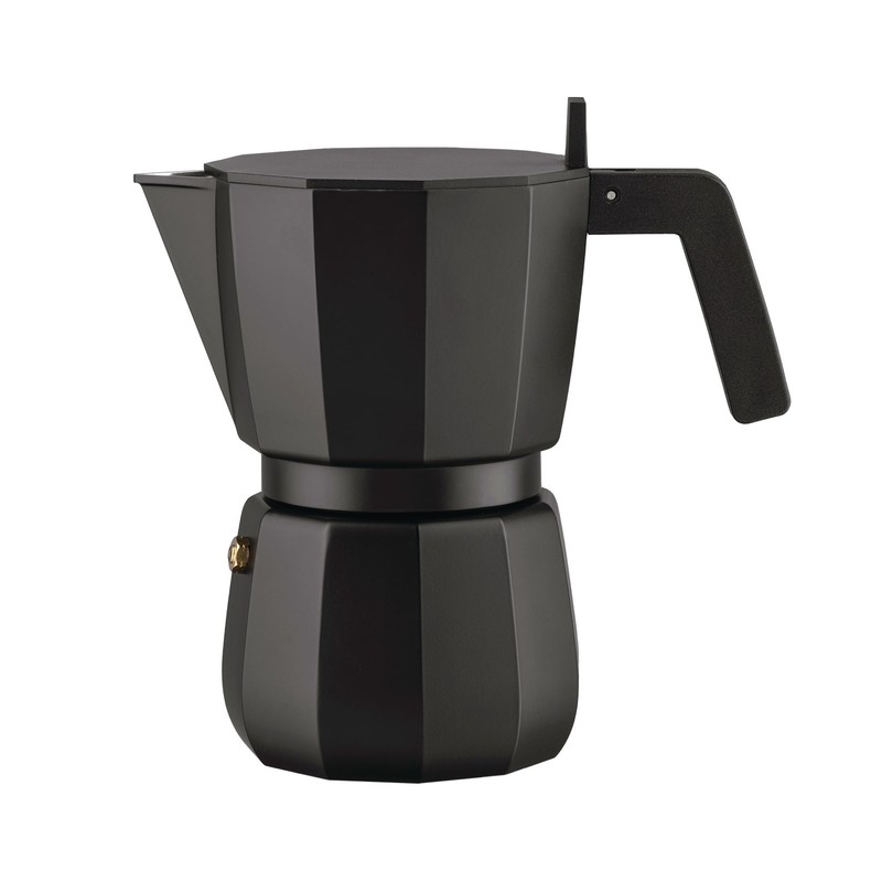 Alessi Moka Espresso Maker 6 Cups Black