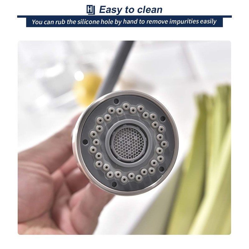 HOMELODY Pull Down Faucet Replacement, 2 Functions Sprayer Head, G