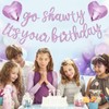 Purple White Party Decorations, Purple Go Shawty It's Your Birthday