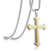 Cross Pendant Necklace – Men's Stainless Steel Lord's Prayer Nail