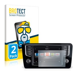 BROTECT 2x Anti-Reflective Protective Film Compatible with Volkswagen Sharan 2015 Composition Media 6.5 Inch 2015 Matte Anti-Reflective Anti-Fingerprint