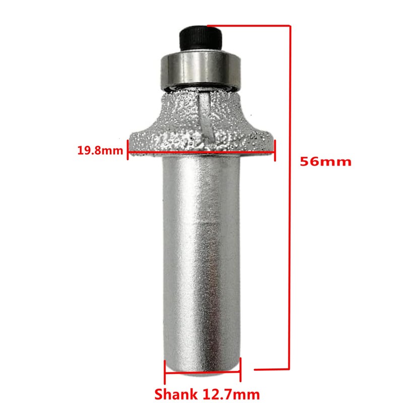 ILOVETOOL Head 1/8 Roundover Router Bit bullnose Tile Router bits