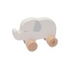 Jollein 112-001-67091 Wooden Toy on Wheels Elephant