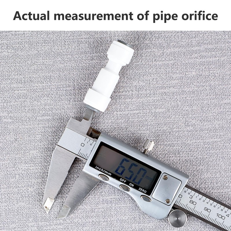 Qrity 1 Piece 1/4 Inch Push Fit Straight Quick Connect