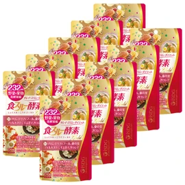 ISDG 食スルー酵素 Gold 酵素 野菜 サプリメント 232種類の天然野菜と果物 マロンポリフェノール 桑の葉 コレウスフォルスコリ ギムネマ・シルベスタ サラシア 配合 ダイエット サプリメント 食物繊維 消化酵素 国内製造 120粒 30日分(10個セット)