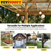 VEVIVOOVY 4pcs Flush Inside 45 Degree Angle Bracket,L/10 xW/3" Heavy