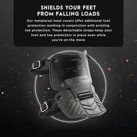 STLFLX - MetGUARDZ™ Metatarsal Guard for Safety Boots and Shoes, Shoe/Work Boot Metatarsal Protector with Straps Set, SEN 605, Pull On Version