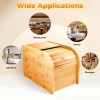 10kg Bamboo Rice Storage Container With Lid Rectangular Rice Storage