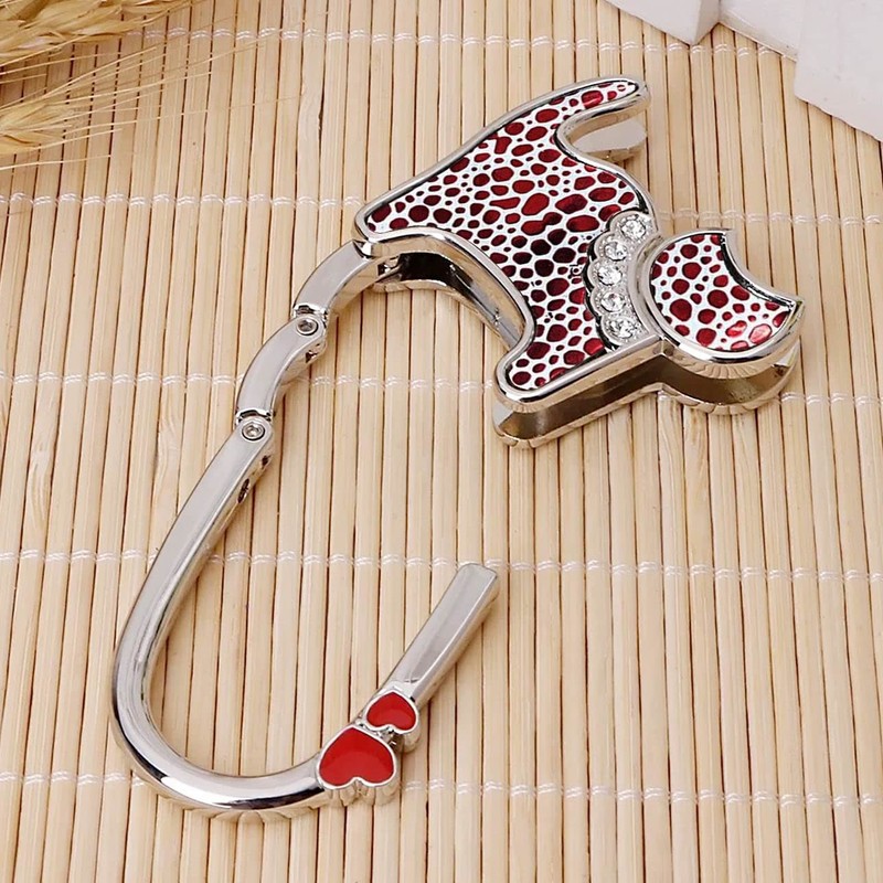 KSMD Cat Design Purse Hooks for Table and Bars,Portable Purse
