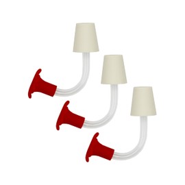 Creative Hobbies Floral Tip Hummingbird Feeder Tubes for DIY Hummingbird Feeders, 1" Long Stopper |Pack of 3