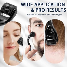 2 Piezas Facial Para Herramientas Rodillo Para Rostro Herramientas, la piel de la cara Rodillo facial para hombres y mujeres (0.3mm+0.75mm)