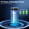 anegine CR123A 3V Lithium Battery 1650mAh, 123A Lithium Batteries 10