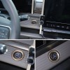 encar88_8 Wood Interior Engine Start/Stop Push Button Ring Cover For