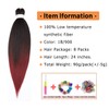 Ubeleco 8 Packs Pre-stretched Braiding Hair,24 Inch Ombre Braiding Hair