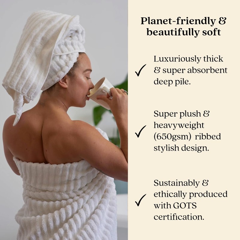Misona 100% Organic Cotton Pack of 2 Face Cloths 30